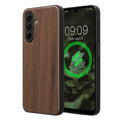 Samsung Galaxy A17 4G / 5G Holz Handyhülle mit MagSafe Dunkelbraun