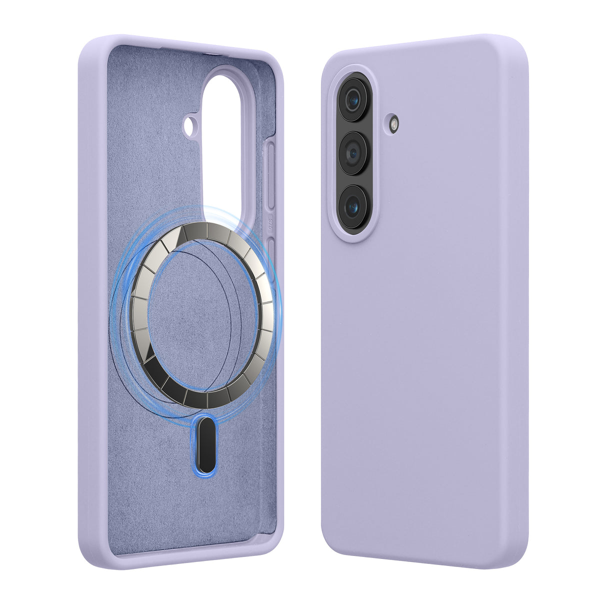 Samsung Galaxy S26 Silikon Handyhülle mit MagSafe Lavendel