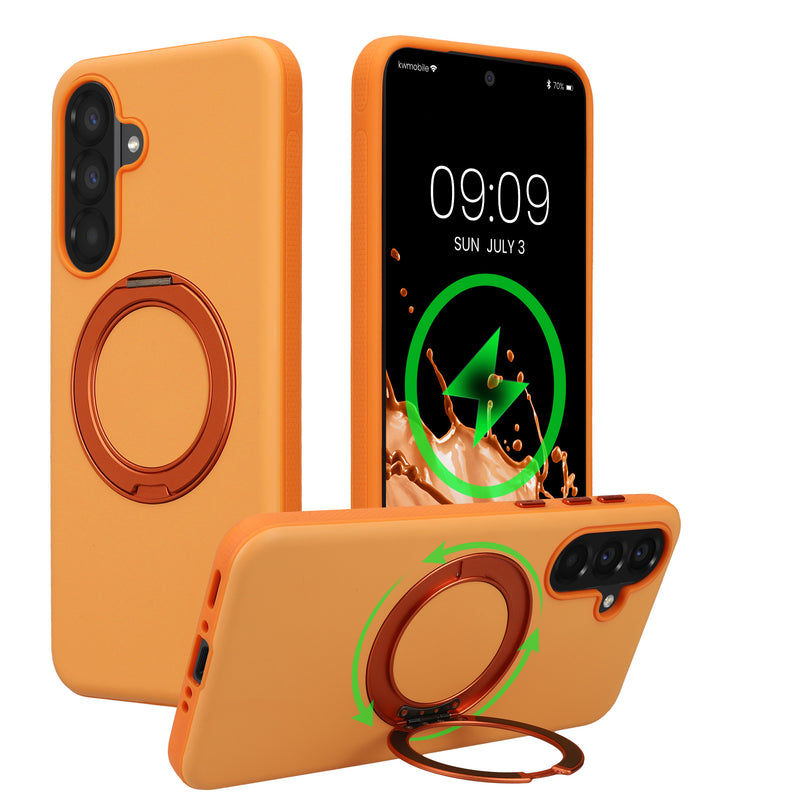 Samsung Galaxy A56 5G Handyhülle mit MagSafe mit Ständer Orange