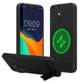 Samsung Galaxy S25 Handyhülle mit MagSafe mit Ständer + Schutzglas Schwarz KWM000022BG001C
