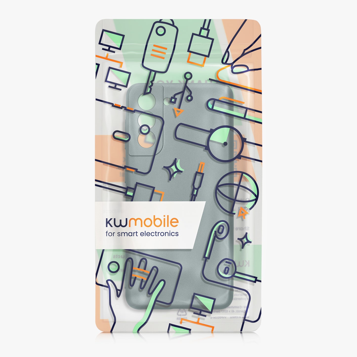 kwmobile Handyhülle für Samsung Galaxy S21 Hülle - weiche Silikon Case metallisch schimmernd - Schutzhülle Cover - Metallic Petrol Metallic Petrol