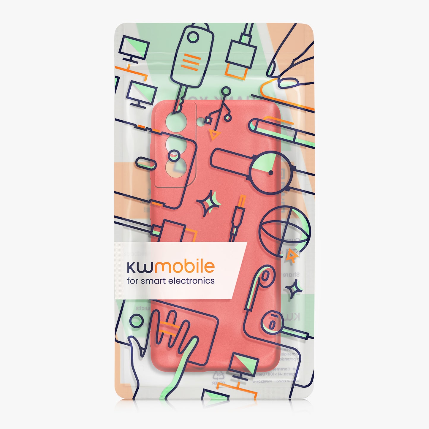 kwmobile Handyhülle für Samsung Galaxy S21 Hülle - weiche Silikon Case metallisch schimmernd - Schutzhülle Cover - Metallic Dunkelrot Metallic Dunkelrot