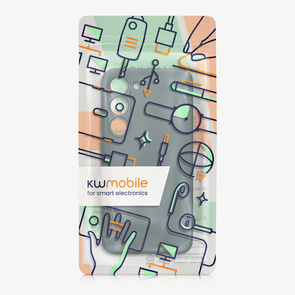 kwmobile Handyhülle für Samsung Galaxy S23 Hülle - weiche Silikon Case metallisch schimmernd - Schutzhülle Cover - Metallic Petrol Metallic Petrol