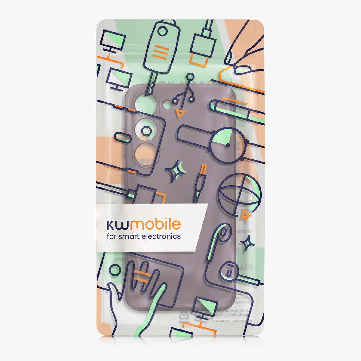 kwmobile Handyhülle für Samsung Galaxy S23 Hülle - weiche Silikon Case metallisch schimmernd - Schutzhülle Cover - Metallic Brombeere Metallic Brombeere