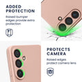 kwmobile Handyhülle für Samsung Galaxy S25 Hülle - weiche Silikon Case metallisch schimmernd - Schutzhülle Cover - Metallic Rosegold Metallic Rosegold