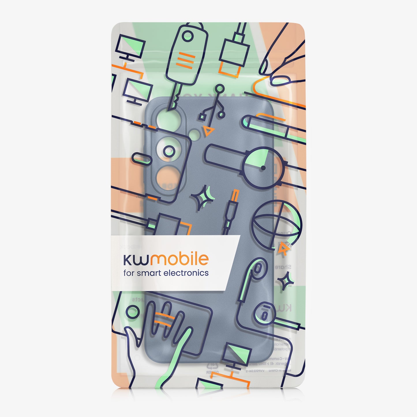 kwmobile Handyhülle für Samsung Galaxy S25 Hülle - weiche Silikon Case metallisch schimmernd - Schutzhülle Cover - Metallic Blau Metallic Blau