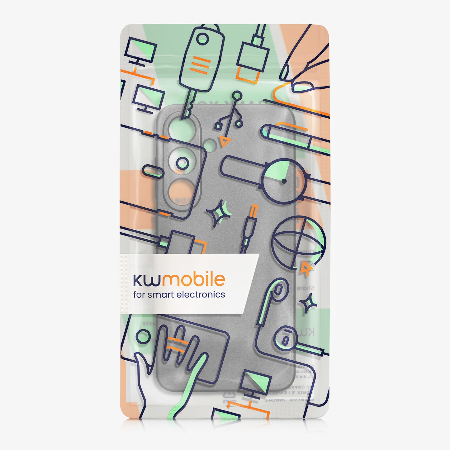 kwmobile Handyhülle für Samsung Galaxy S25 Hülle - weiche Silikon Case metallisch schimmernd - Schutzhülle Cover - Metallic Grau Metallic Grau