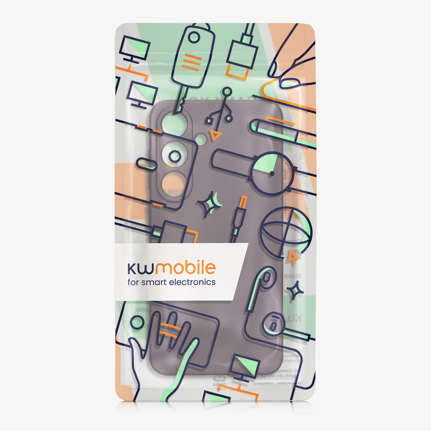 kwmobile Handyhülle für Samsung Galaxy S25 Hülle - weiche Silikon Case metallisch schimmernd - Schutzhülle Cover - Metallic Brombeere Metallic Brombeere