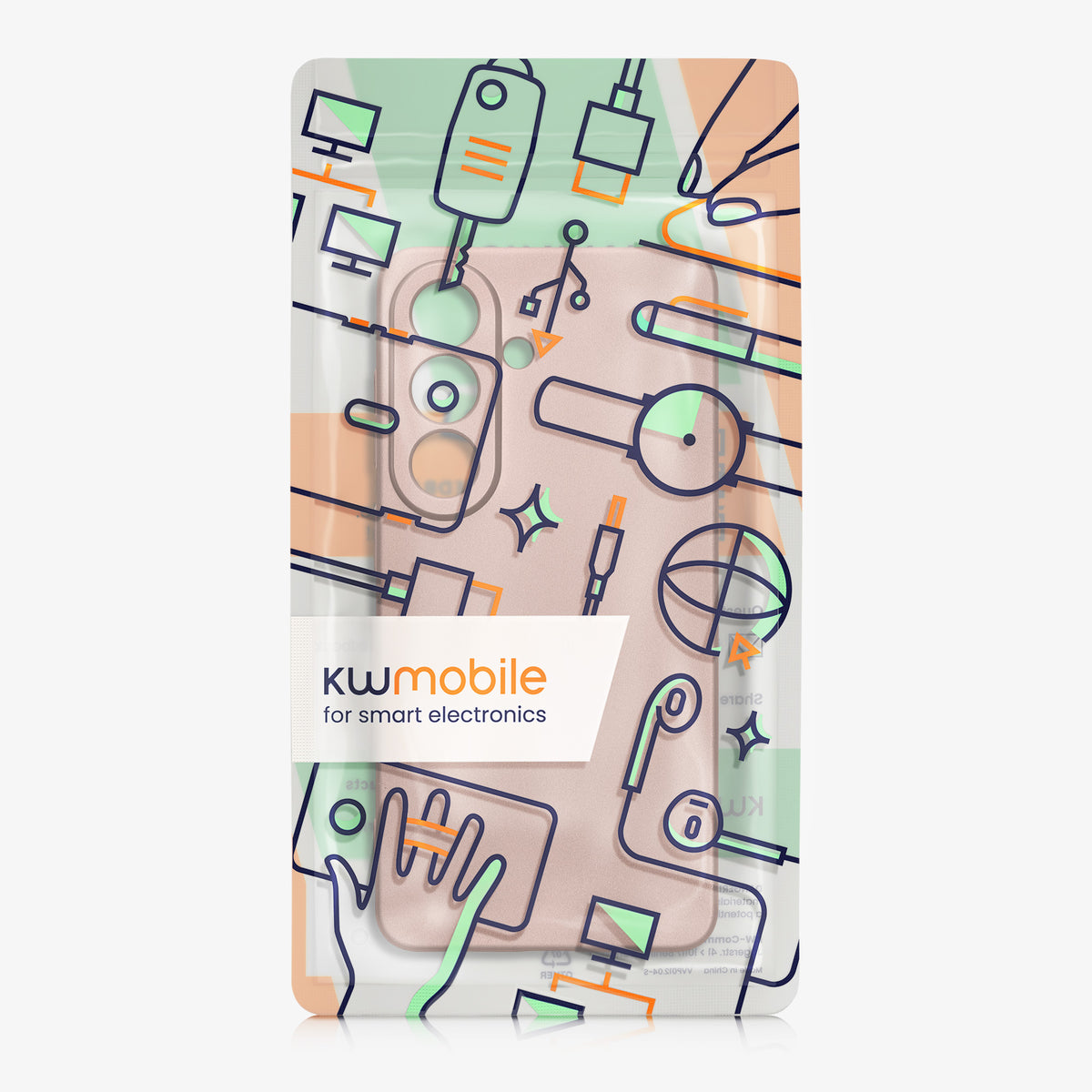 kwmobile Handyhülle für Samsung Galaxy S26 Hülle - weiche Silikon Case metallisch schimmernd - Schutzhülle Cover - Metallic Rosegold Metallic Rosegold
