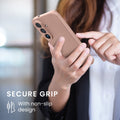 kwmobile Handyhülle für Samsung Galaxy S26 Hülle - weiche Silikon Case metallisch schimmernd - Schutzhülle Cover - Metallic Rosegold Metallic Rosegold
