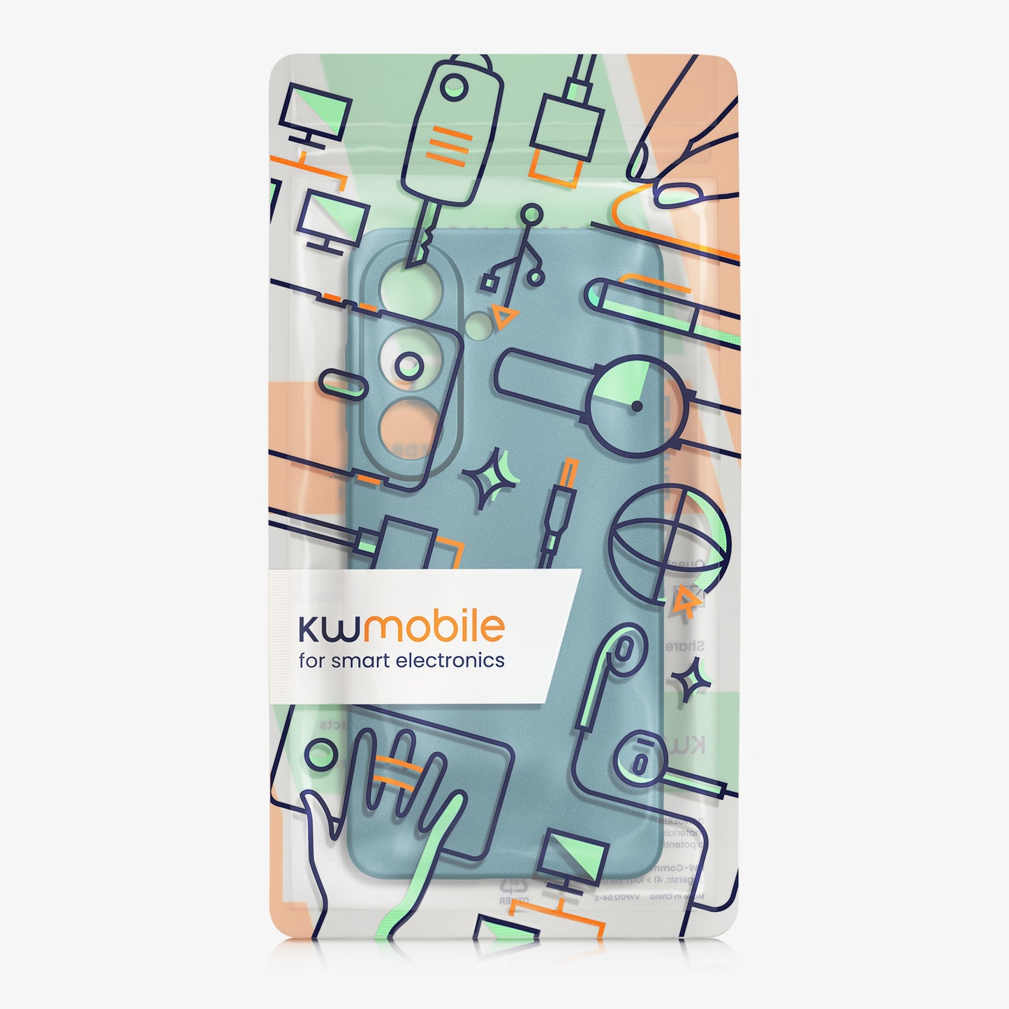 kwmobile Handyhülle für Samsung Galaxy S26 Hülle - weiche Silikon Case metallisch schimmernd - Schutzhülle Cover - Metallic Karibikblau Metallic Karibikblau