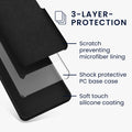 kwmobile Handyhülle für Samsung Galaxy S26 FE Hülle - Case Silikon - Kabelloses Laden - Schutzhülle Cover in Schwarz Schwarz