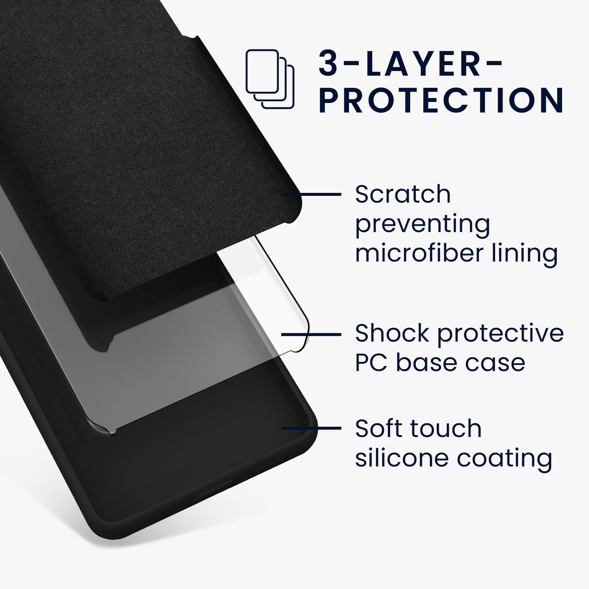 kwmobile Handyhülle für Samsung Galaxy S26 FE Hülle - Case Silikon - Kabelloses Laden - Schutzhülle Cover in Schwarz Schwarz