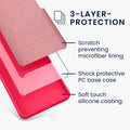 kwmobile Handyhülle für Samsung Galaxy S26 FE Hülle - Case Silikon - Kabelloses Laden - Schutzhülle Cover in Neon Pink Neon Pink