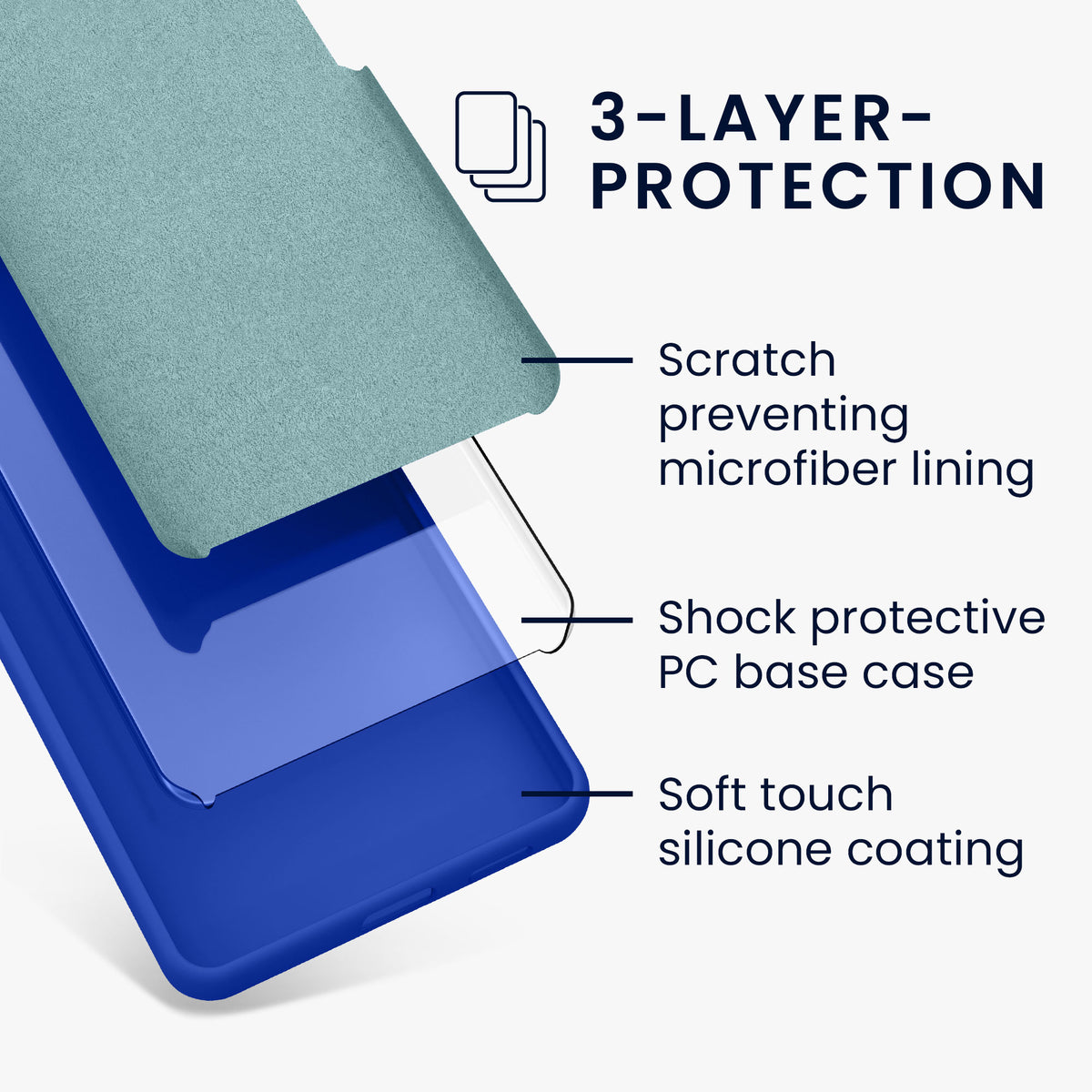 kwmobile Handyhülle für Samsung Galaxy S26 FE Hülle - Case Silikon - Kabelloses Laden - Schutzhülle Cover in Baltik Blau Baltik Blau