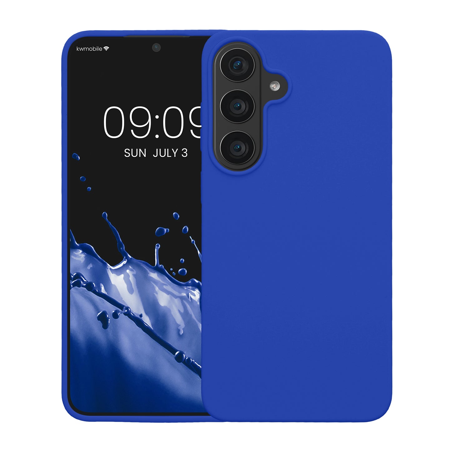 kwmobile Handyhülle für Samsung Galaxy S26 FE Hülle - Case Silikon - Kabelloses Laden - Schutzhülle Cover in Baltik Blau Baltik Blau