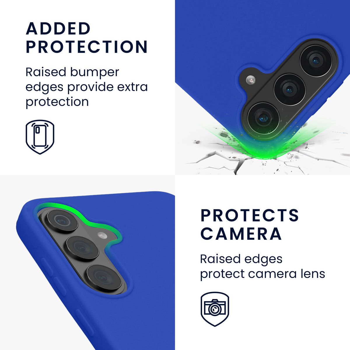 kwmobile Handyhülle für Samsung Galaxy S26 FE Hülle - Case Silikon - Kabelloses Laden - Schutzhülle Cover in Baltik Blau Baltik Blau