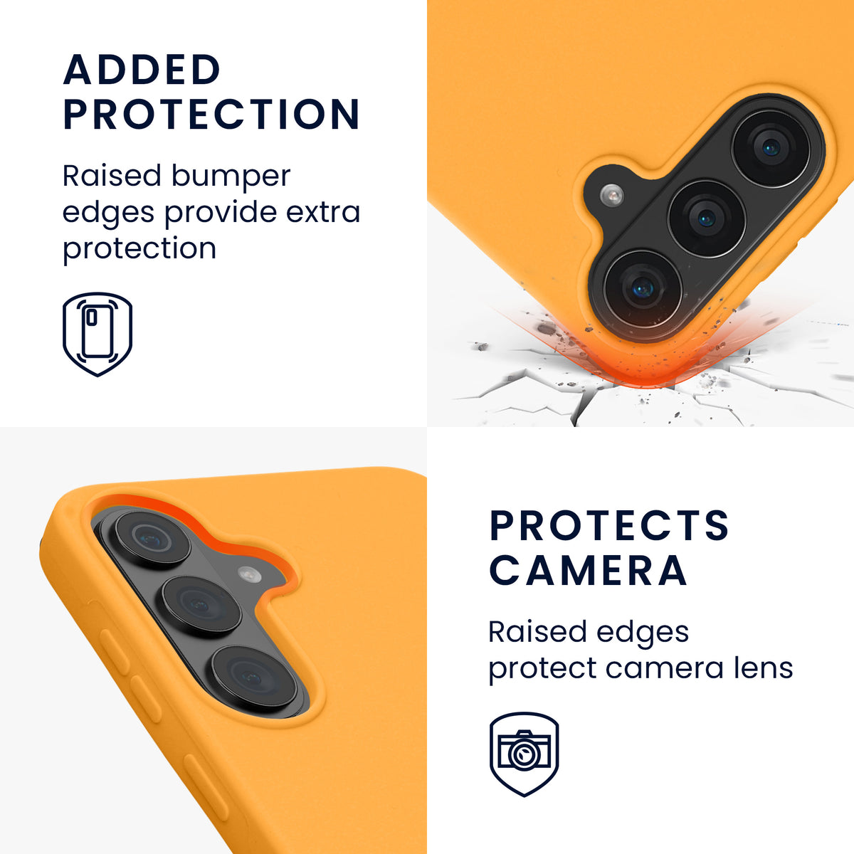 kwmobile Handyhülle für Samsung Galaxy S26 FE Hülle - Case Silikon - Kabelloses Laden - Schutzhülle Cover in Fruity Orange Fruity Orange
