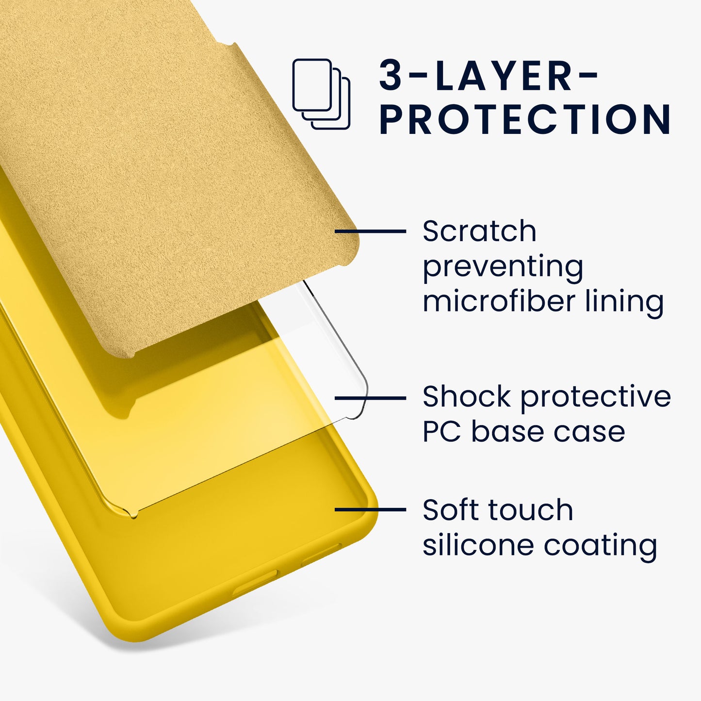 kwmobile Handyhülle für Samsung Galaxy S26 FE Hülle - Case Silikon - Kabelloses Laden - Schutzhülle Cover in Strahlend Gelb Strahlend Gelb