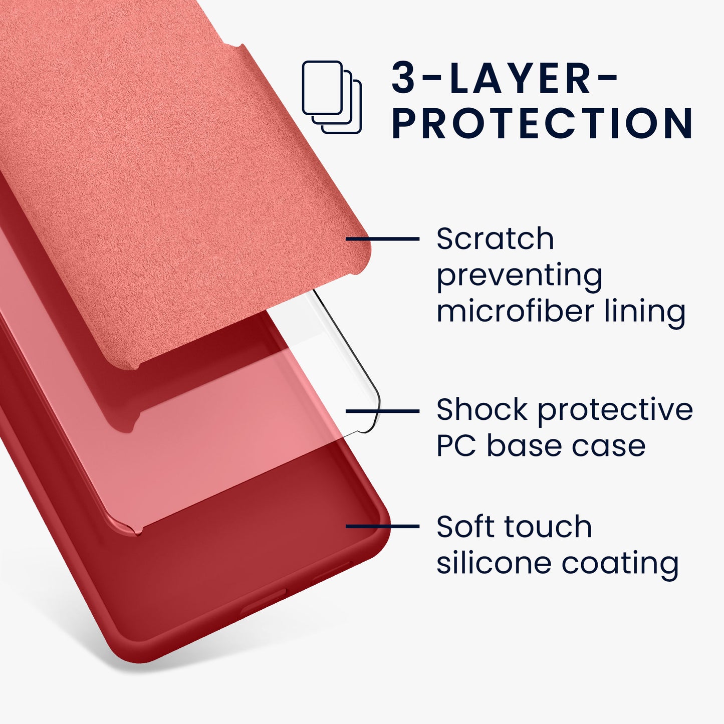 kwmobile Handyhülle für Samsung Galaxy S26 FE Hülle - Case Silikon - Kabelloses Laden - Schutzhülle Cover in Rhabarber Rot Rhabarber Rot