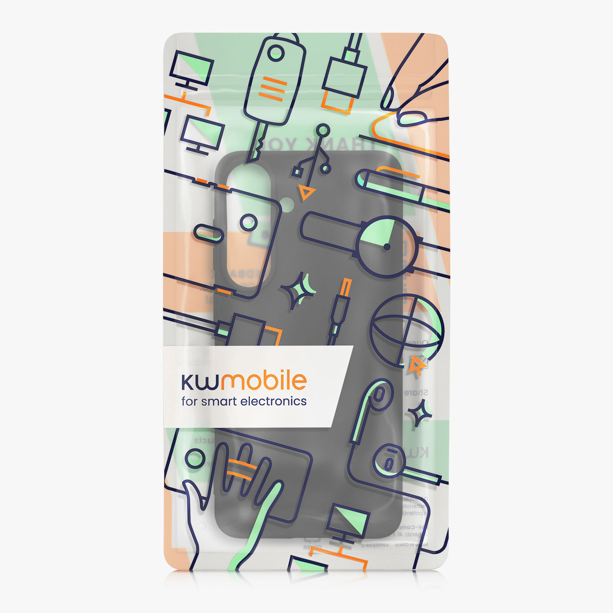 kwmobile Hülle für Samsung Galaxy S26 FE TPU Case - Handyhülle unterstützt kabelloses Laden, flexible Schutzhülle, gummiertes Cover in Schwarz Schwarz