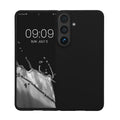 kwmobile Hülle für Samsung Galaxy S26 FE TPU Case - Handyhülle unterstützt kabelloses Laden, flexible Schutzhülle, gummiertes Cover in Schwarz Schwarz