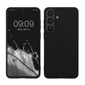 kwmobile Hülle für Samsung Galaxy S26 FE TPU Case - Handyhülle unterstützt kabelloses Laden, flexible Schutzhülle, gummiertes Cover in Schwarz Schwarz