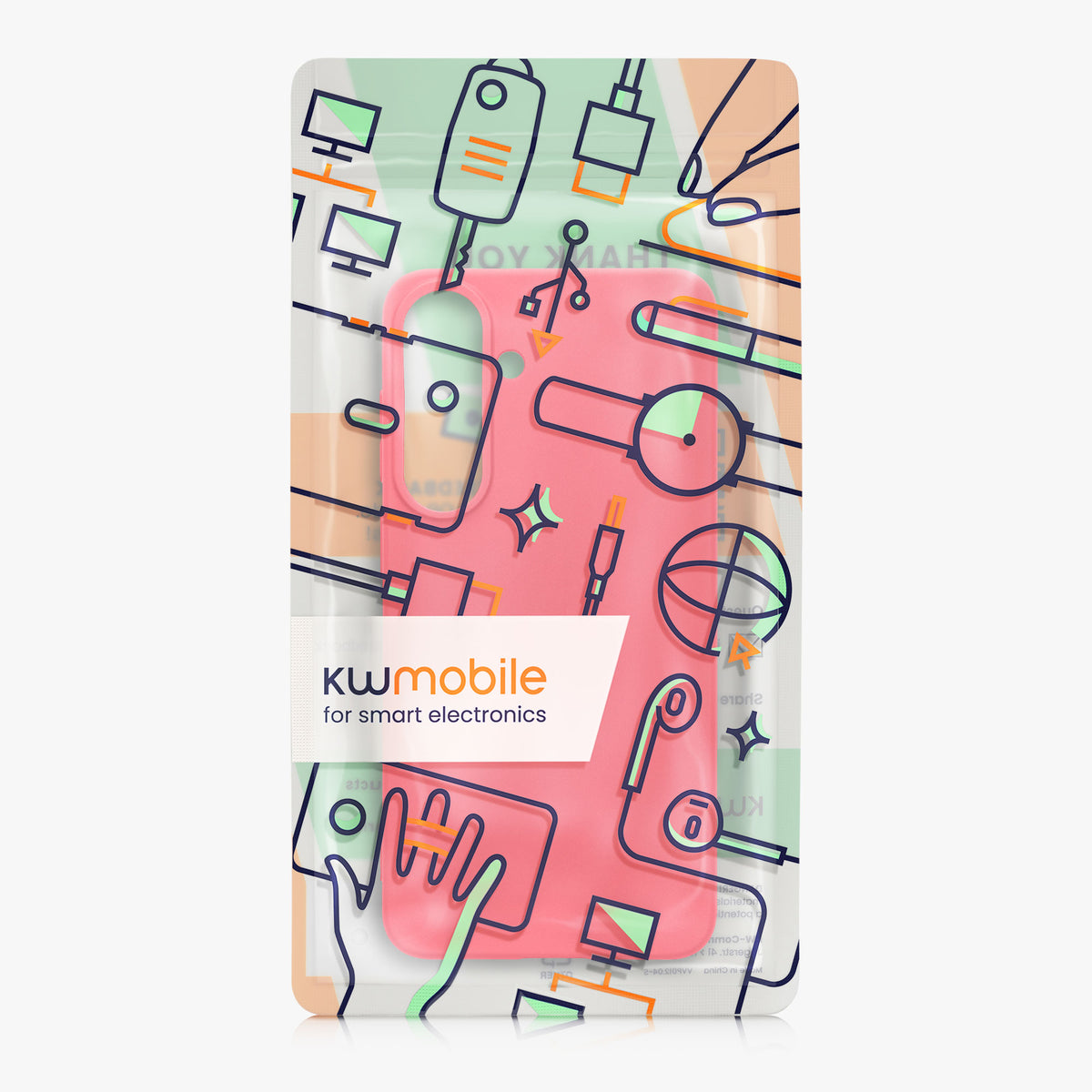 kwmobile Hülle für Samsung Galaxy S26 FE TPU Case - Handyhülle unterstützt kabelloses Laden, flexible Schutzhülle, gummiertes Cover in Neon Pink Neon Pink