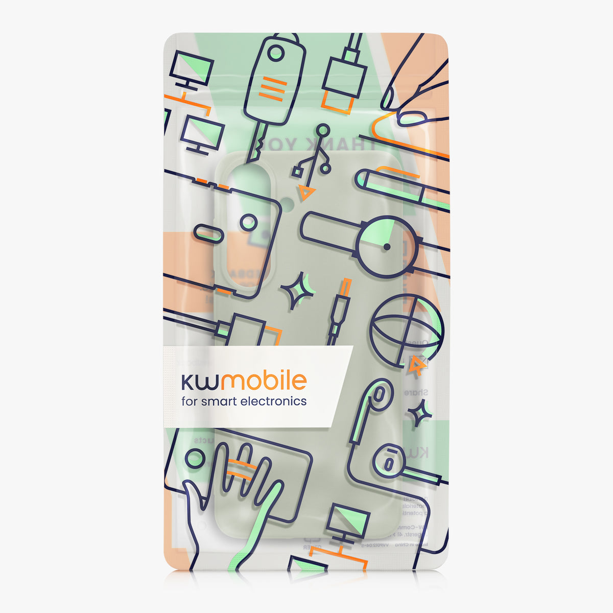 kwmobile Hülle für Samsung Galaxy S26 FE TPU Case - Handyhülle unterstützt kabelloses Laden, flexible Schutzhülle, gummiertes Cover in Graugrün Graugrün