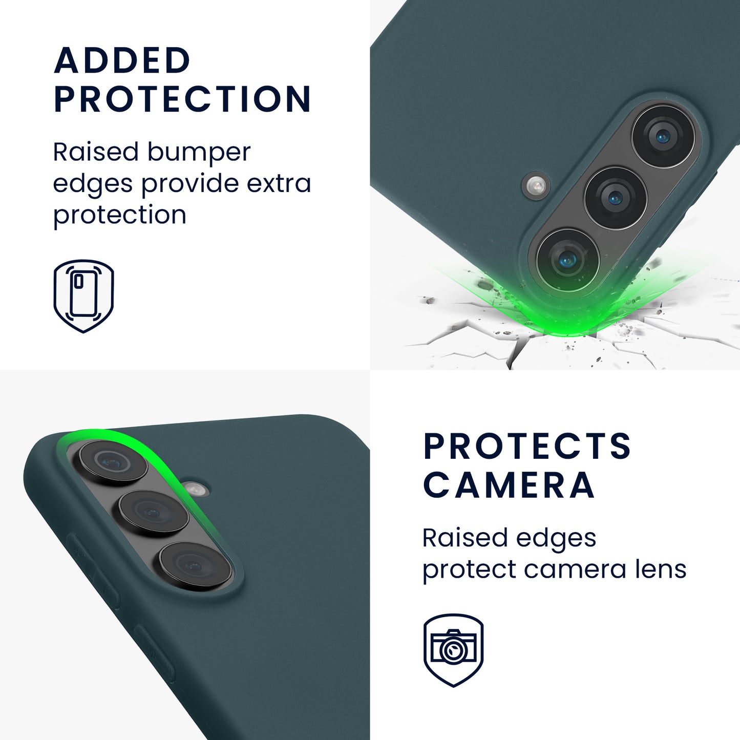 kwmobile Hülle für Samsung Galaxy S26 FE TPU Case - Handyhülle unterstützt kabelloses Laden, flexible Schutzhülle, gummiertes Cover in Dunkler Schiefer Dunkler Schiefer