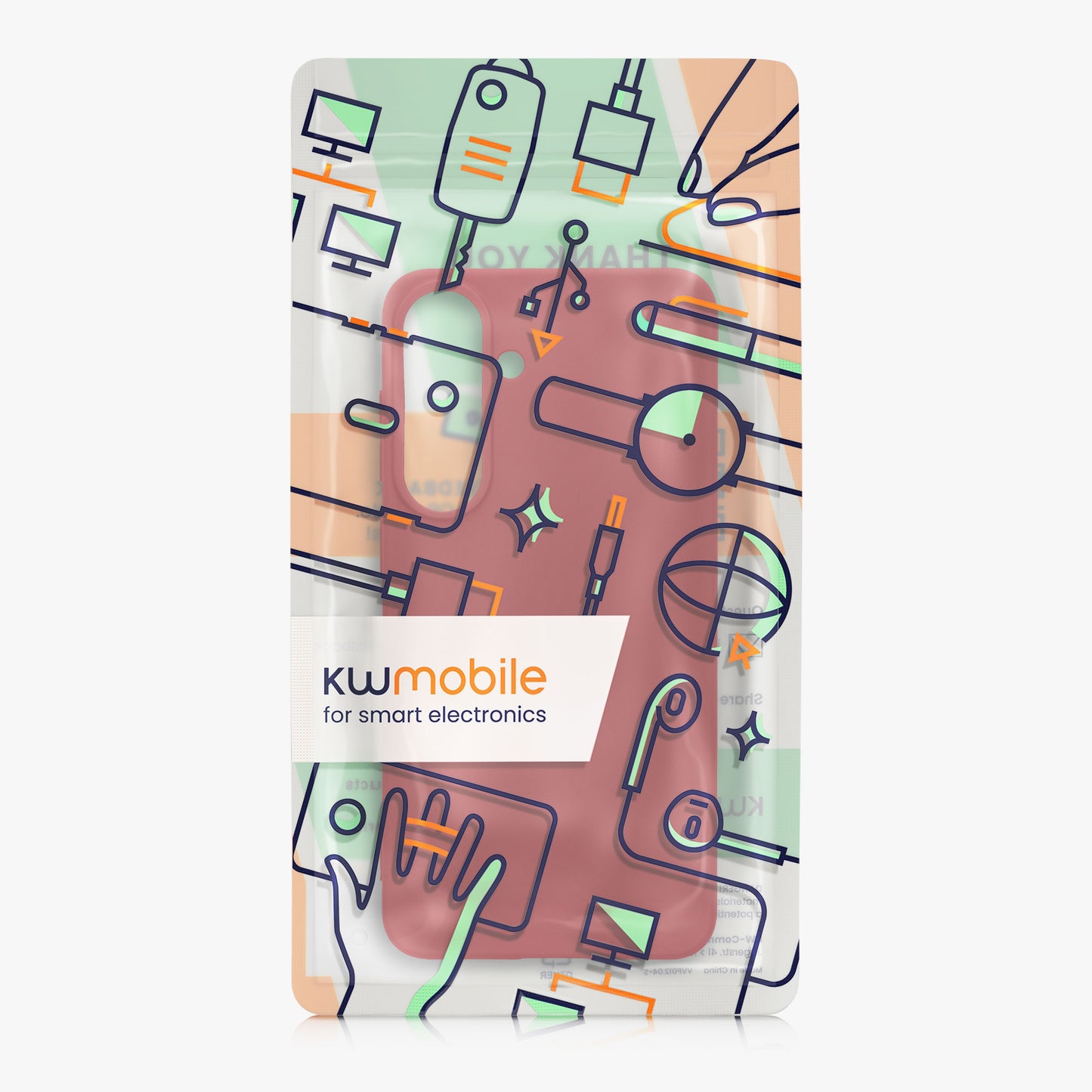 kwmobile Hülle für Samsung Galaxy S26 FE TPU Case - Handyhülle unterstützt kabelloses Laden, flexible Schutzhülle, gummiertes Cover in Rhabarber Rot Rhabarber Rot
