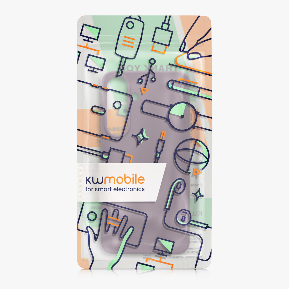 kwmobile Hülle für Samsung Galaxy S26 FE TPU Case - Handyhülle unterstützt kabelloses Laden, flexible Schutzhülle, gummiertes Cover in Helle Iris Helle Iris