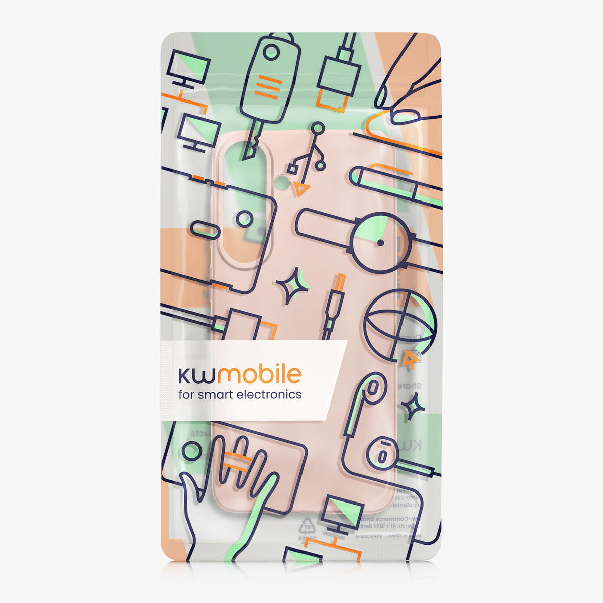 kwmobile Handyhülle für Samsung Galaxy S26 FE Hülle - Silikon Case metallisch schimmernd - Schutzhülle Cover - Metallic Rosegold Metallic Rosegold