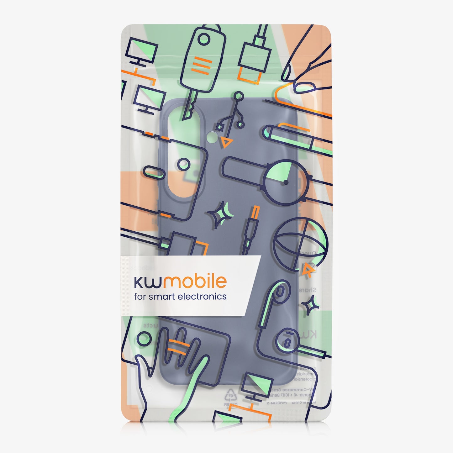 kwmobile Handyhülle für Samsung Galaxy S26 FE Hülle - Silikon Case metallisch schimmernd - Schutzhülle Cover - Metallic Blau Metallic Blau