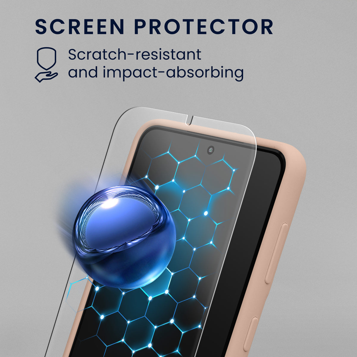 kwmobile Handyhülle mit 2x Displayschutzfolien kompatibel mit Samsung Galaxy S21 Hülle - Screen Protector aus gehärtetem Glas - kabelloses Laden - Altrosa matt Altrosa matt
