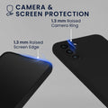 kwmobile Handyhülle mit 2x Displayschutzfolien kompatibel mit Samsung Galaxy S22 Hülle - Screen Protector aus gehärtetem Glas - kabelloses Laden - Schwarz Schwarz