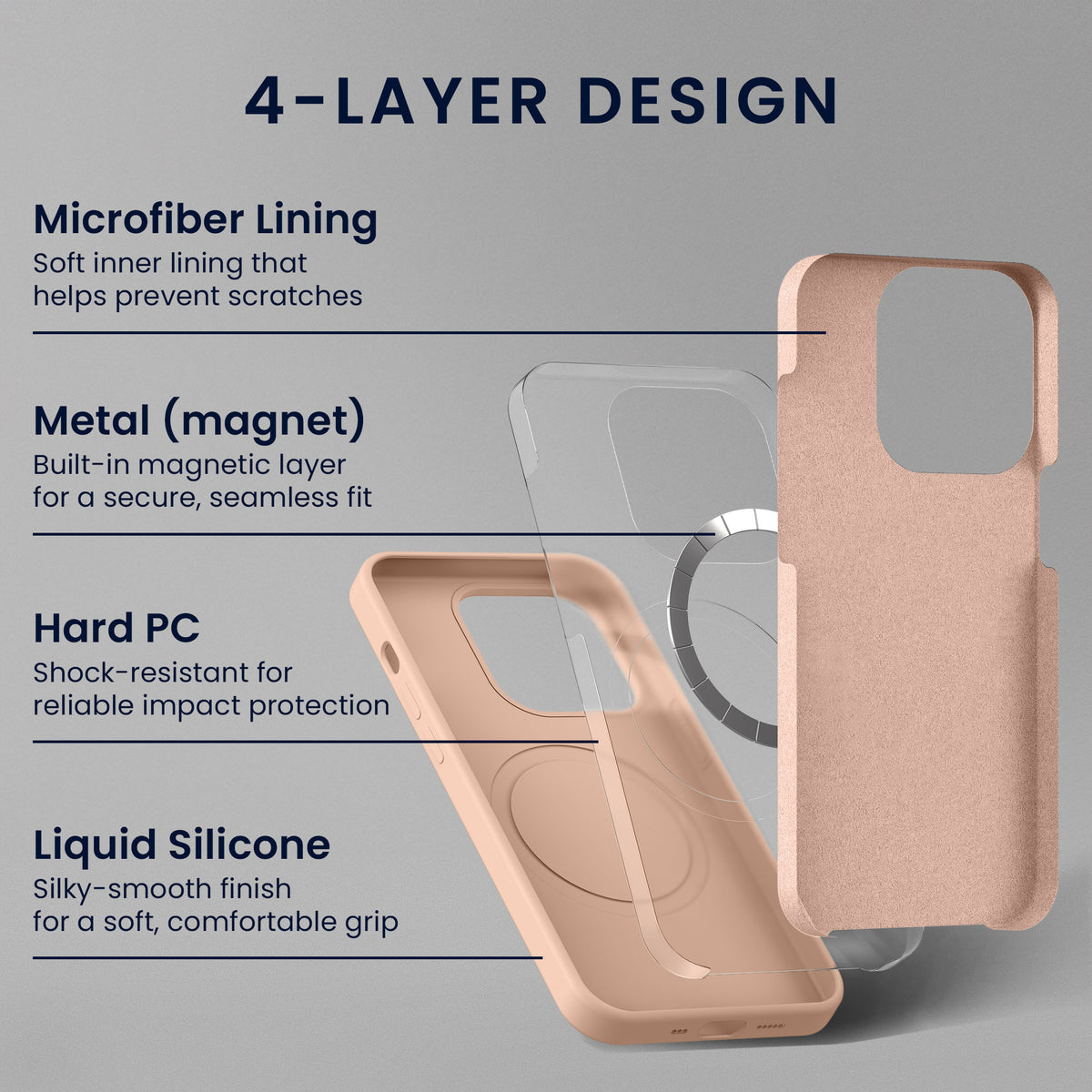 kwmobile Handyhülle mit 2x Displayschutzfolien kompatibel mit Samsung Galaxy S22 Hülle - Screen Protector aus gehärtetem Glas - kabelloses Laden - Altrosa matt Altrosa matt
