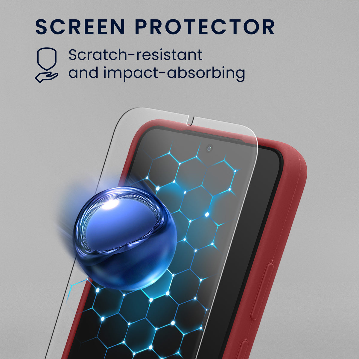 kwmobile Handyhülle mit 2x Displayschutzfolien kompatibel mit Samsung Galaxy S22 Hülle - Screen Protector aus gehärtetem Glas - kabelloses Laden - Bordeaux Violett Bordeaux Violett