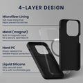 kwmobile Handyhülle mit 2x Displayschutzfolien kompatibel mit Samsung Galaxy S23 Hülle - Screen Protector aus gehärtetem Glas - kabelloses Laden - Schwarz Schwarz