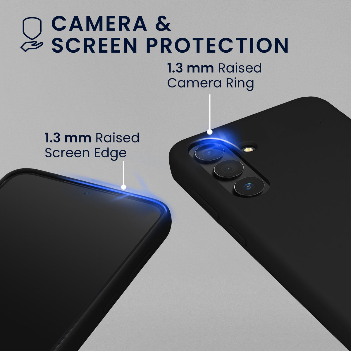 kwmobile Handyhülle mit 2x Displayschutzfolien kompatibel mit Samsung Galaxy S24 Hülle - Screen Protector aus gehärtetem Glas - kabelloses Laden - Schwarz Schwarz