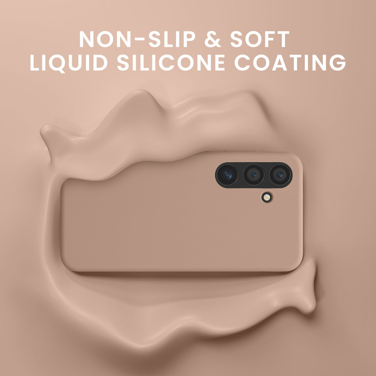 kwmobile Handyhülle mit 2x Displayschutzfolien kompatibel mit Samsung Galaxy S24 Hülle - Screen Protector aus gehärtetem Glas - kabelloses Laden - Altrosa matt Altrosa matt