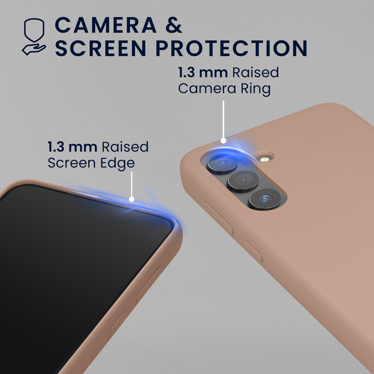 kwmobile Handyhülle mit 2x Displayschutzfolien kompatibel mit Samsung Galaxy S24 Hülle - Screen Protector aus gehärtetem Glas - kabelloses Laden - Altrosa matt Altrosa matt