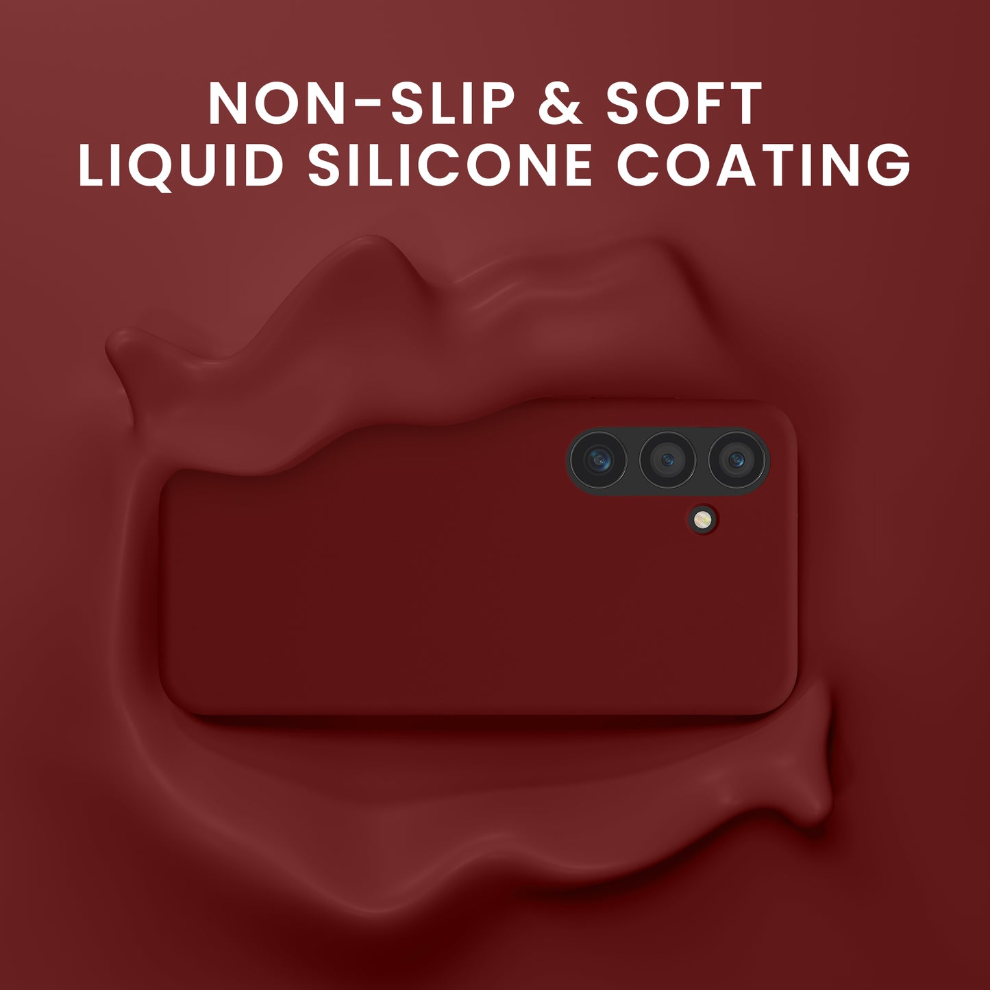 kwmobile Handyhülle mit 2x Displayschutzfolien kompatibel mit Samsung Galaxy S24 Hülle - Screen Protector aus gehärtetem Glas - kabelloses Laden - Bordeaux Violett Bordeaux Violett