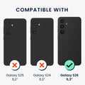 kwmobile Handyhülle mit 2x Displayschutzfolien kompatibel mit Samsung Galaxy S26 Hülle - Screen Protector aus gehärtetem Glas - kabelloses Laden - Schwarz Schwarz