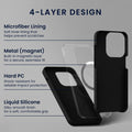 kwmobile Handyhülle mit 2x Displayschutzfolien kompatibel mit Samsung Galaxy S26 Hülle - Screen Protector aus gehärtetem Glas - kabelloses Laden - Schwarz Schwarz