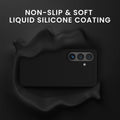 kwmobile Handyhülle mit 2x Displayschutzfolien kompatibel mit Samsung Galaxy S26 Hülle - Screen Protector aus gehärtetem Glas - kabelloses Laden - Schwarz Schwarz