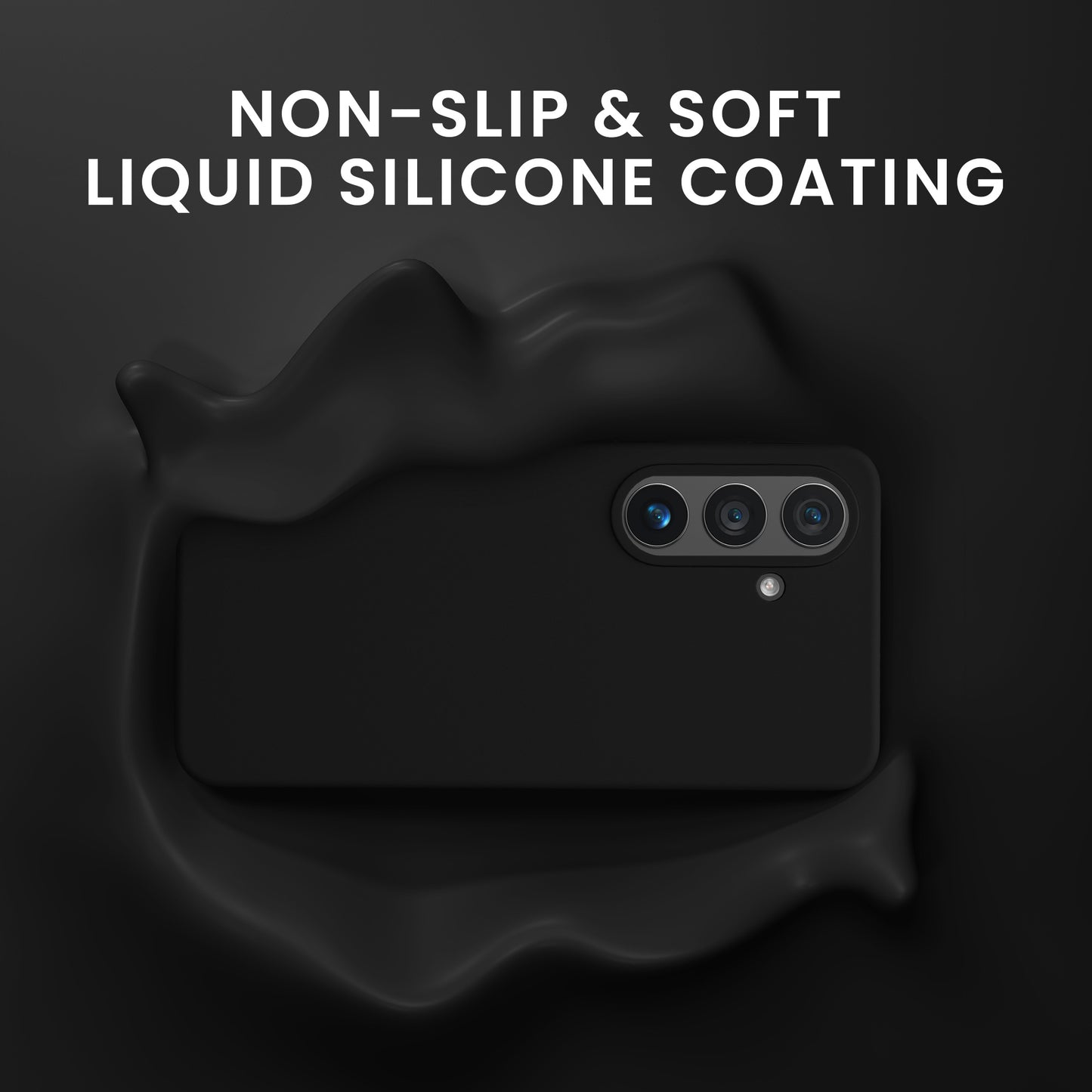 kwmobile Handyhülle mit 2x Displayschutzfolien kompatibel mit Samsung Galaxy S26 Hülle - Screen Protector aus gehärtetem Glas - kabelloses Laden - Schwarz Schwarz