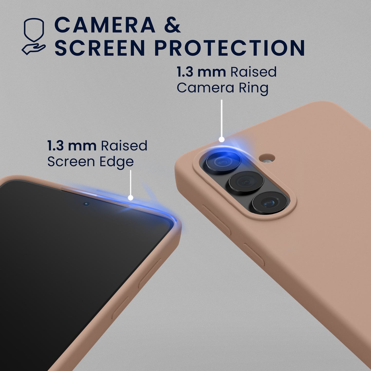 kwmobile Handyhülle mit 2x Displayschutzfolien kompatibel mit Samsung Galaxy S26 Hülle - Screen Protector aus gehärtetem Glas - kabelloses Laden - Altrosa matt Altrosa matt