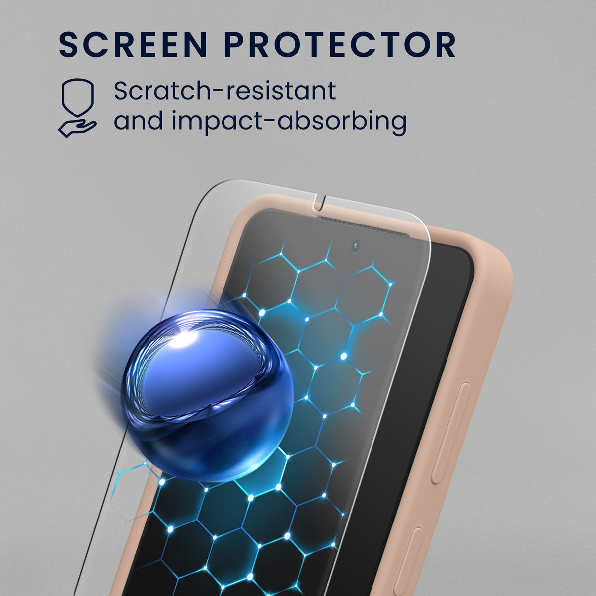 kwmobile Handyhülle mit 2x Displayschutzfolien kompatibel mit Samsung Galaxy S26 Hülle - Screen Protector aus gehärtetem Glas - kabelloses Laden - Altrosa matt Altrosa matt