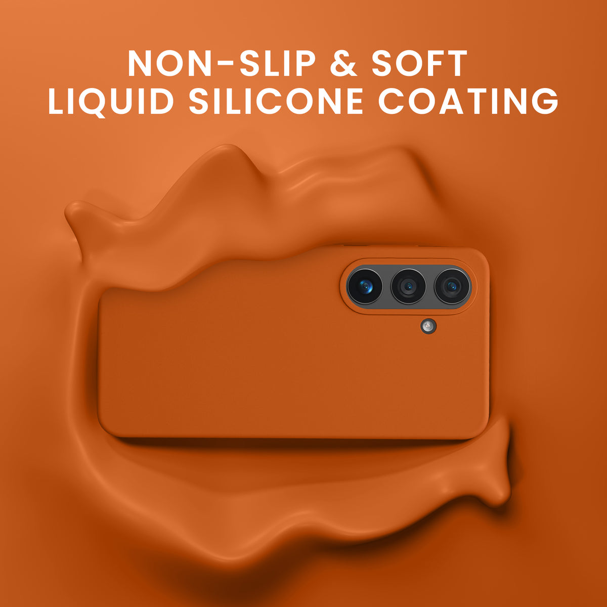 kwmobile Handyhülle mit 2x Displayschutzfolien kompatibel mit Samsung Galaxy S26 Hülle - Screen Protector aus gehärtetem Glas - kabelloses Laden - Fruity Orange Fruity Orange